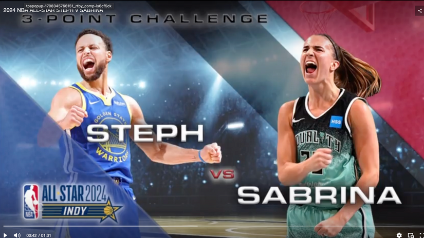 2024 NBA ALL-STAR STEPH V SABRINA